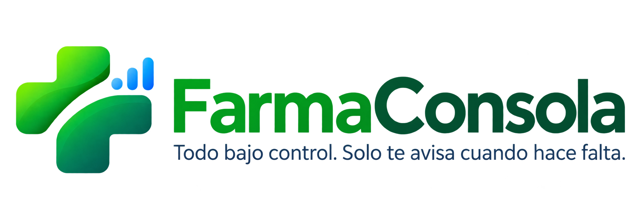 FarmaConsola. Todo bajo control. Sólo te avisa cuando hace falta.
